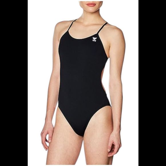 TYR Women's Durafast One Cutoufit Swimsuit Black - Regular - Picture 1 of 2